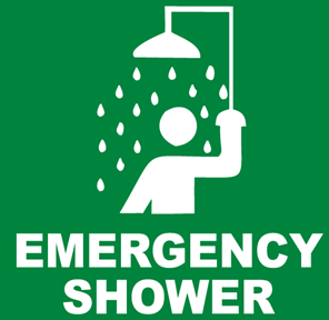 Emergency Shower sign